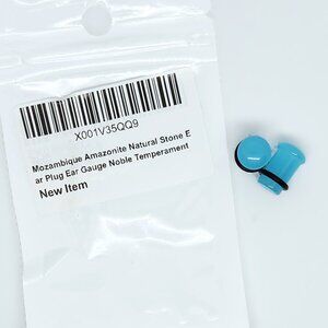 Mozambique Amazonite 7mm Plug Ear Gauge